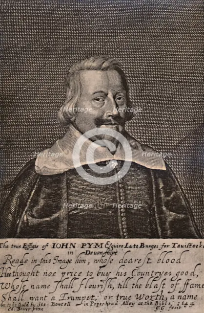 John Pym, English Parliamentarian politician, c1644 (1894). Artist: George Glover.