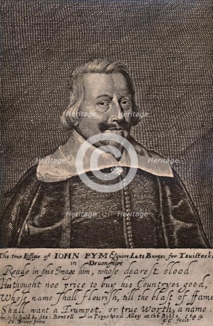 John Pym, English Parliamentarian politician, c1644 (1894). Artist: George Glover.