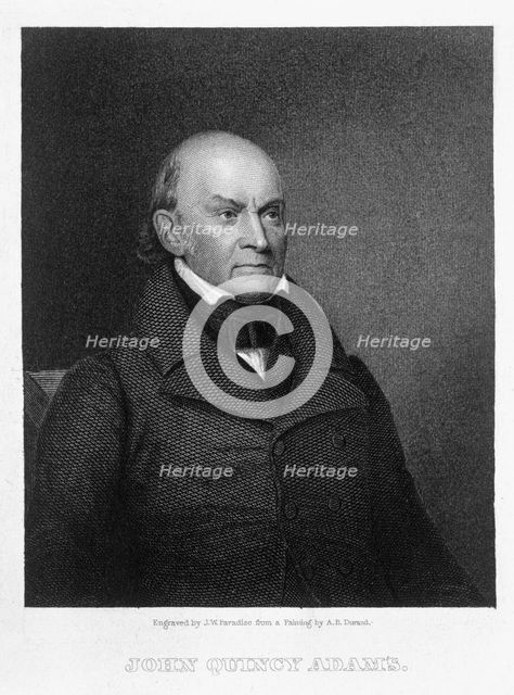John Quincy Adams, 6th President of the United States of America, (19th century). Artist: John Wesley Paradise