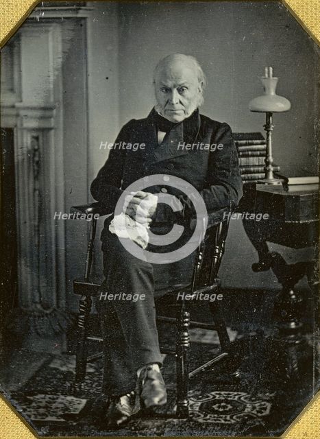 John Quincy Adams, ca. 1850. Creators: Josiah Johnson Hawes, Albert Sands Southworth.