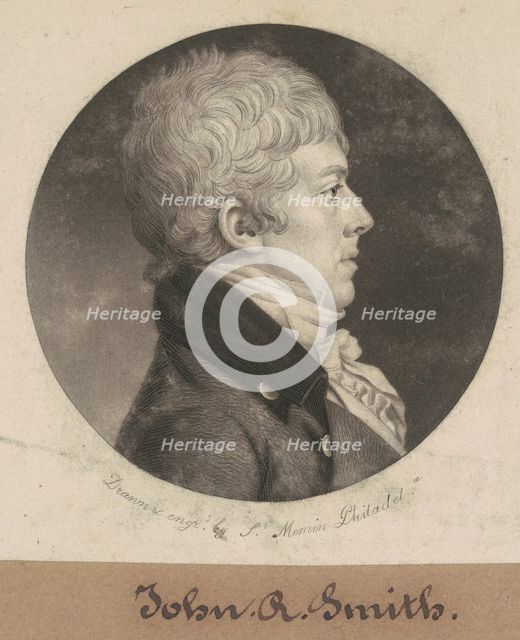 John R. Smith, 1802. Creator: Charles Balthazar Julien Févret de Saint-Mémin.