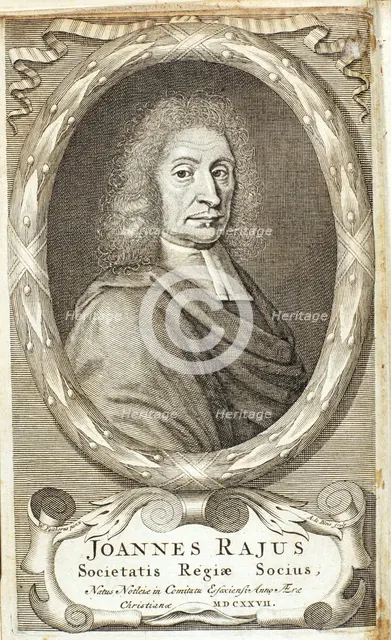 John Ray, English naturalist, 1680s. Creator: Abraham de Blois.