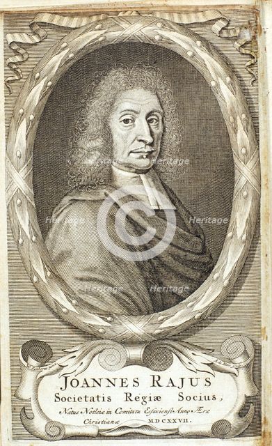 John Ray, English naturalist, 1680s. Creator: Abraham de Blois.