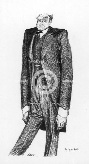 'John Reith, 1st Baron Reith', 1933.Artist: Robert Low