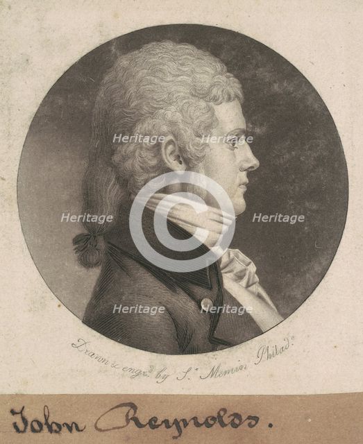 John Reynolds, 1802. Creator: Charles Balthazar Julien Févret de Saint-Mémin.