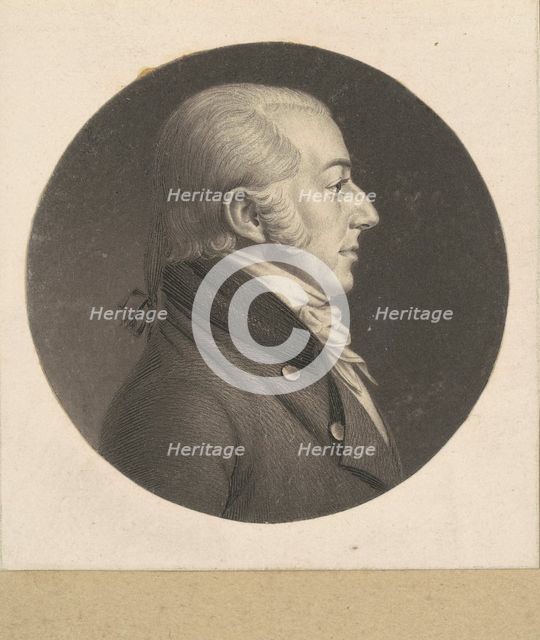 John Rhea Smith, 1798-1803. Creator: Charles Balthazar Julien Févret de Saint-Mémin.
