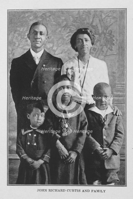John Richard Curtis and family, 1921. Creator: Unknown.