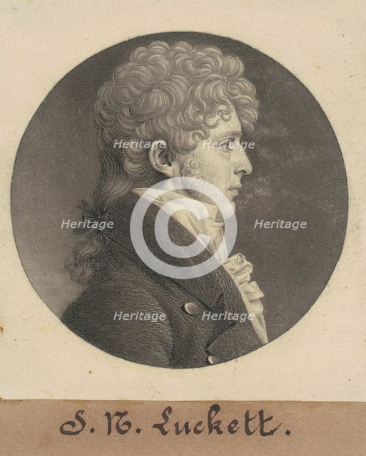 John Richards Triplett, 1808. Creator: Charles Balthazar Julien Févret de Saint-Mémin.