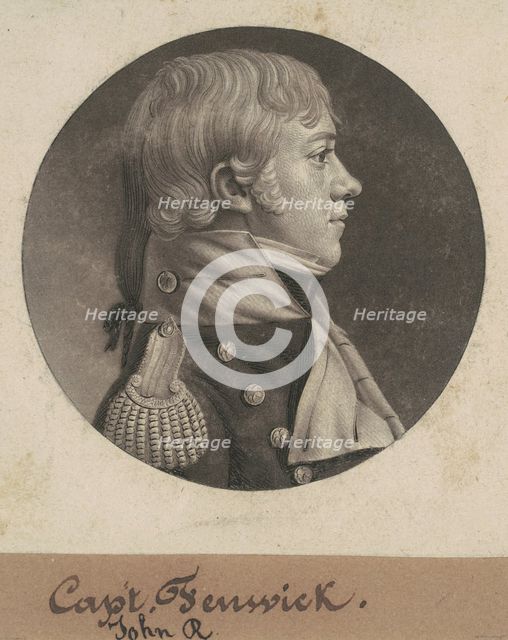 John Roger Fenwick, 1806. Creator: Charles Balthazar Julien Févret de Saint-Mémin.