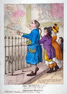 John Rosedale, mariner, exhibitor of the hall of Greenwich Hospital 1807. Artist: Thomas Rowlandson