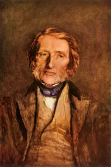 John Ruskin, 1879, (1943). Creator: Hubert von Herkomer