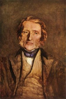 John Ruskin, 1879, (1943). Creator: Hubert von Herkomer