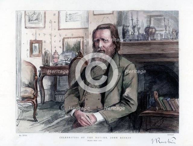 John Ruskin (1819-1900), English critic, author, poet and artist, 1886. Artist: Unknown