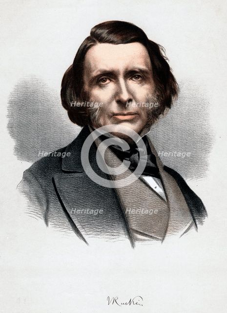 John Ruskin, English author, poet, artist and critic, c1880. Artist: Anon
