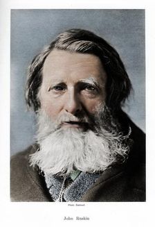John Ruskin, English critic, poet and artist, c1880s. Artist: Barraud