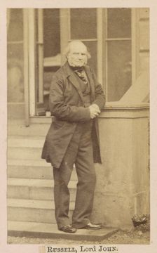 John Russell, 1st Earl Russell, about 1860-1862. Creator: Caldesi, Blanford & Co.
