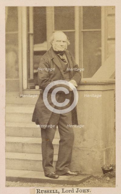 John Russell, 1st Earl Russell, about 1860-1862. Creator: Caldesi, Blanford & Co..