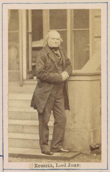 John Russell, 1st Earl Russell, about 1860-1862. Creator: Caldesi, Blanford & Co.