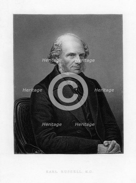 John Russell, 1st Earl Russell, British Whig and Liberal politician, c1870. Artist: Anon