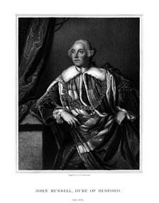 John Russell, 4th Duke of Bedford, British statesman, (1832).Artist: H Robinson