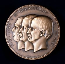 John Russell Hind, Hermann Goldschmidt and Robert Luther, astronomers, c1900. Creator: Unknown