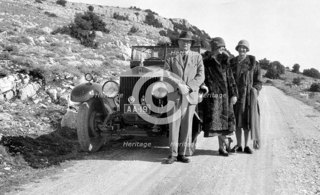 John Scott Montagu with Rolls - Royce Phantom 1. Creator: Unknown.