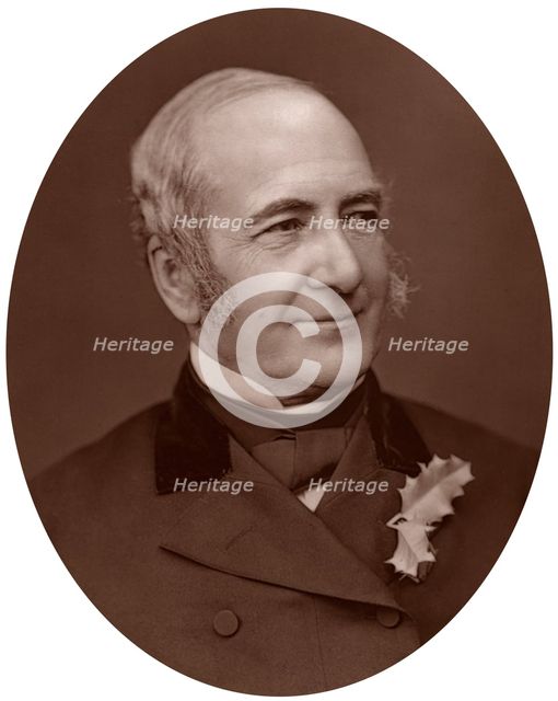 John Scott Russell, civil engineer and naval architect, 1878.Artist: Lock & Whitfield