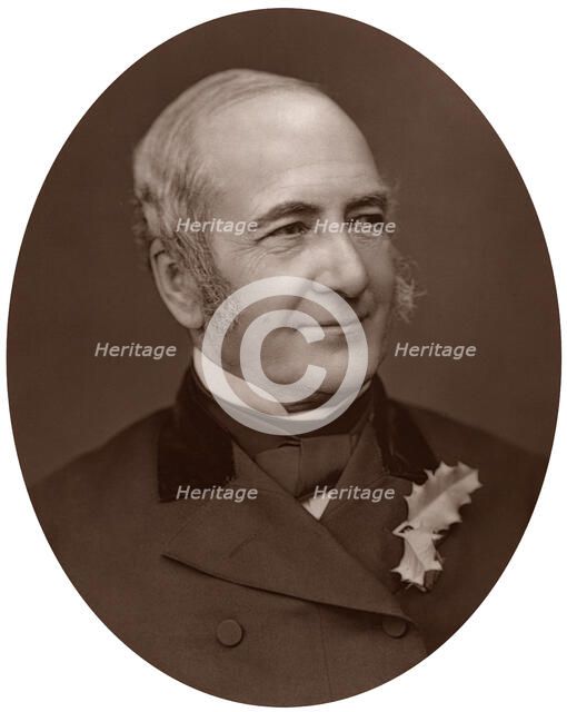 John Scott Russell, civil engineer and naval architect, 1878.Artist: Lock & Whitfield