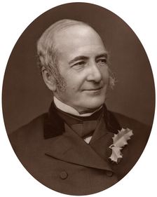 John Scott Russell, civil engineer and naval architect, 1878.Artist: Lock & Whitfield