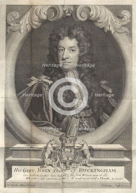 John Sheffield, 1st Duke of Buckingham and Normanby (1648-1721), 1722. Artist: Vertue, George (1684-1756)
