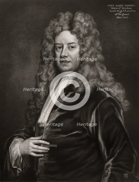 John Somers, 1st Baron Somers, English politician, 1700s (1906). Artist: Unknown