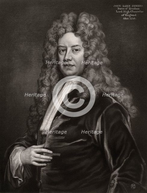 John Somers, 1st Baron Somers, English politician, 1700s (1906). Artist: Unknown