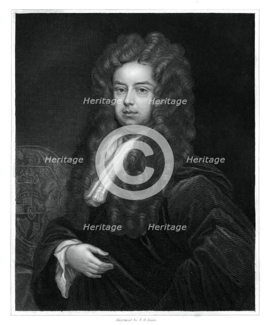 John Somers, 1st Baron Somers, Lord High Chancellor of England, (1833).Artist: TA Dean