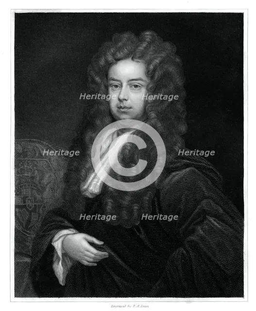John Somers, 1st Baron Somers, Lord High Chancellor of England, (1833).Artist: TA Dean