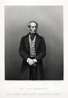 John Somerset Pakington, 1st Baron Hampton, English politician, c1880.Artist: DJ Pound