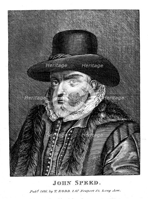 John Speed (1542-1629), English cartographer and historian, 1816. Artist: Unknown