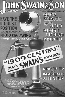 John Swain & Son Limited advertisement 1907