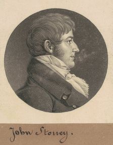 John Stoney, 1809. Creator: Charles Balthazar Julien Févret de Saint-Mémin