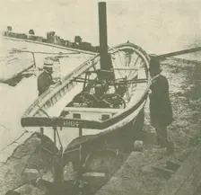 John Stevens's Twin-Screw Steamer, Built in 1804 c1930. Creator: Unknown