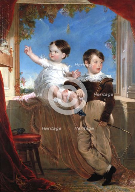 'John Strange Williams and Sarah Ann Williams', 1830.                                         Artist: John Richard Wildman