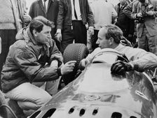 John Surtees in his Ferrari, c1963-c1966