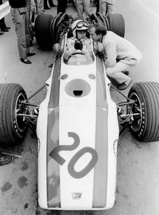 John Surtees in Honda V12, Belgian Grand Prix, 1968