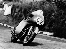 John Surtees racing an MV Agusta, 1958
