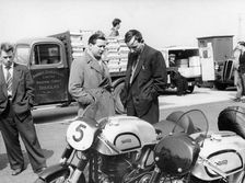 John Surtees with Norton motorcycles, 1954