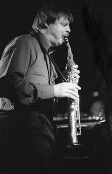 John Surman, Ronnie Scott's, Soho, London, April 1989. Creator: Brian O'Connor