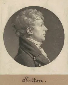 John Sutton, 1805. Creator: Charles Balthazar Julien Févret de Saint-Mémin
