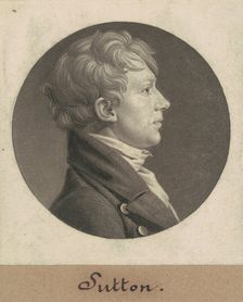 John Sutton, 1805. Creator: Charles Balthazar Julien Févret de Saint-Mémin