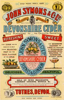 John Symons & Co Devonshire Cyder, 19th century