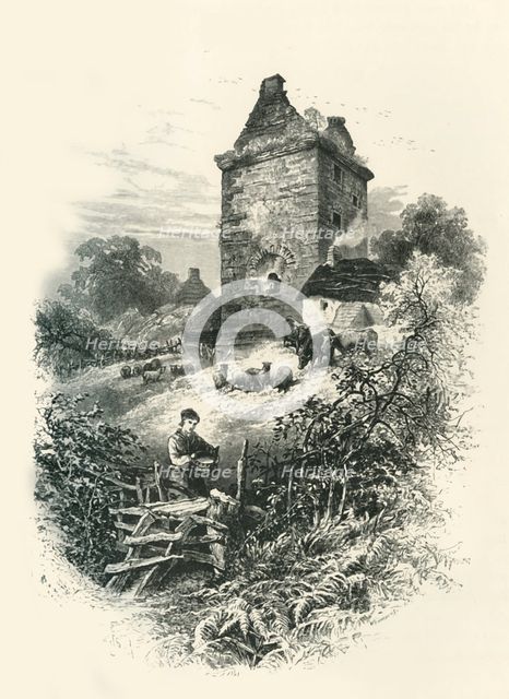 'Johnny Armstrong's Tower', c1870.