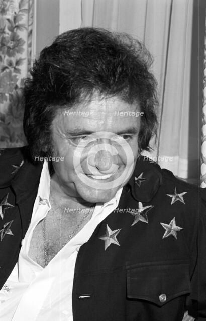 Johnny Cash, Grosvenor Park Hotel, London, 1979.   Artist: Brian O'Connor.